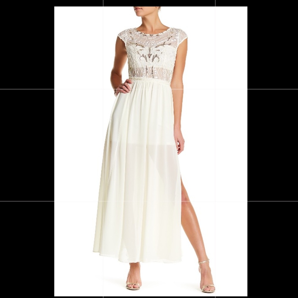 Ark and Co. cream dress